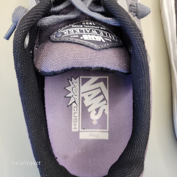 Vans Pro Kyle Walker Wafflecup Low Top Purple Skater Shoes Men's Size 6.5 - Picture 7 of 8